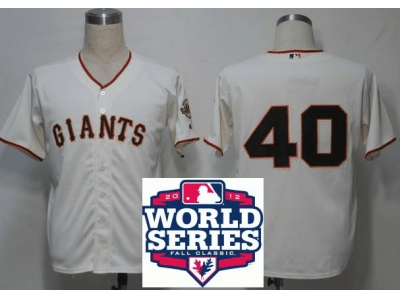 Bumgarner San Francisco Giants cream jersey