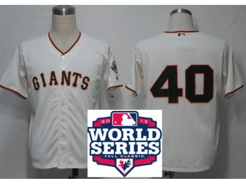 Bumgarner San Francisco Giants cream jersey