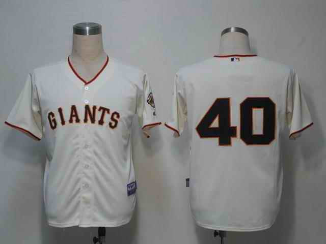 Bumgarner San Francisco Giants cream jersey