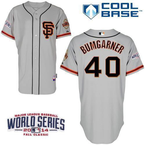 Bumgarner San Francisco Giants grey Road jersey