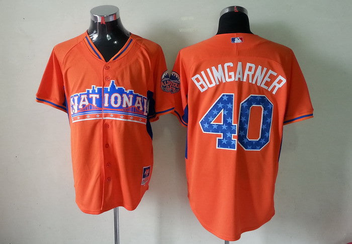 Bumgarner San Francisco Giants orange jersey