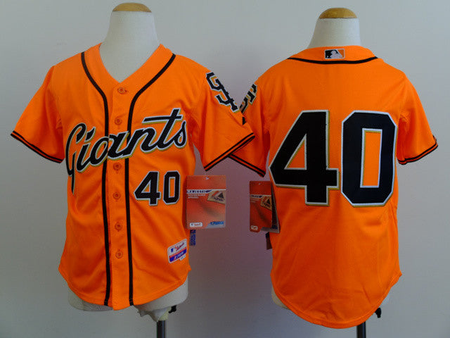 Bumgarner San Francisco Giants orange jersey