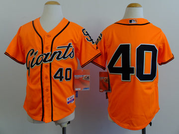 Bumgarner San Francisco Giants orange jersey