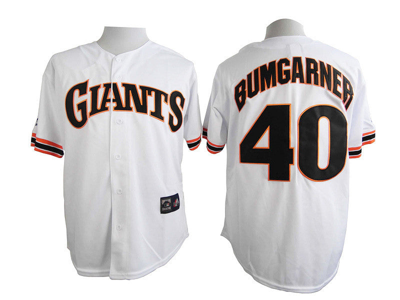 Bumgarner San Francisco Giants white jersey