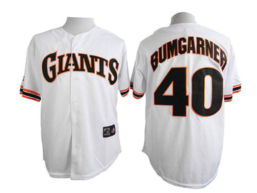 Bumgarner San Francisco Giants white jersey