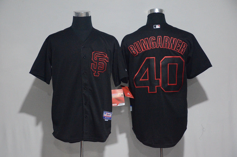 Madison Bumgarner San Francisco Giants black jersey