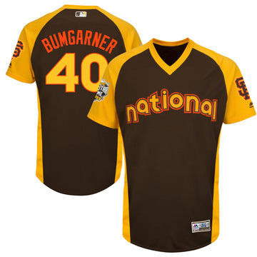 Madison Bumgarner San Francisco Giants brown All-Star jersey