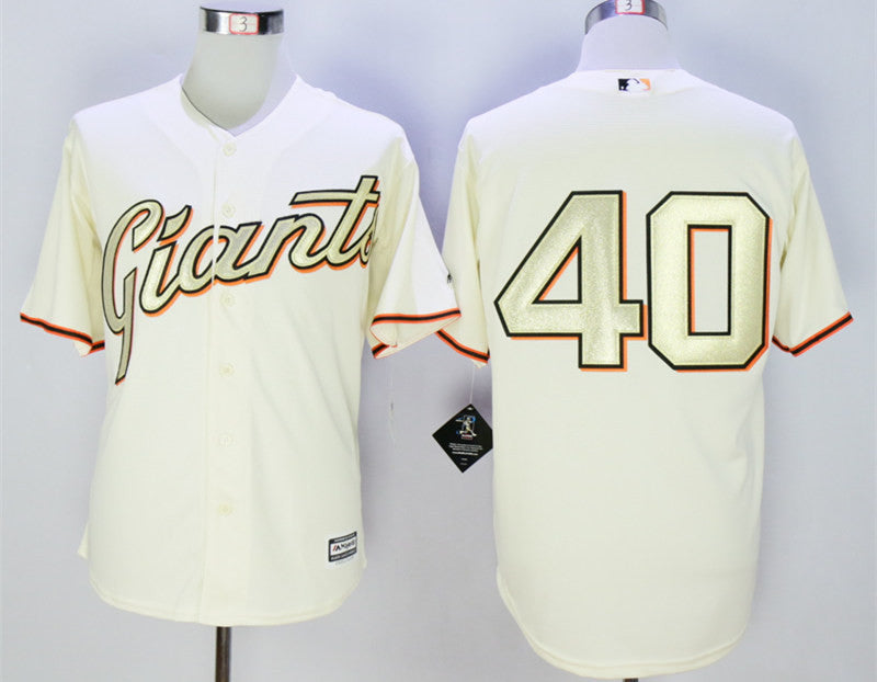 Madison Bumgarner San Francisco Giants cream jersey