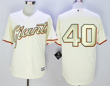 Madison Bumgarner San Francisco Giants cream jersey