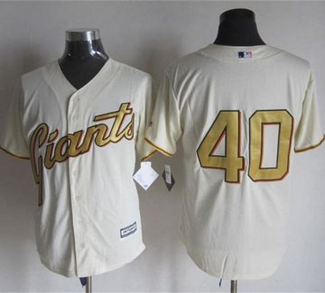 Madison Bumgarner San Francisco Giants cream jersey