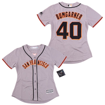 Madison Bumgarner San Francisco Giants gray jersey