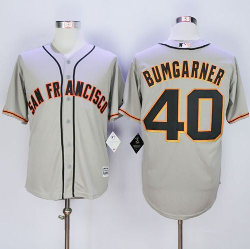 Madison Bumgarner San Francisco Giants grey Road jersey