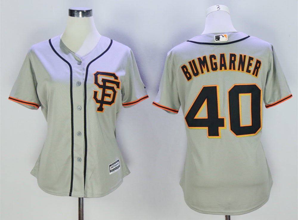 Madison Bumgarner San Francisco Giants grey jersey
