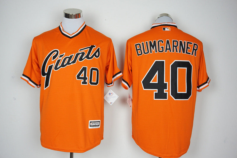 Madison Bumgarner San Francisco Giants orange jersey