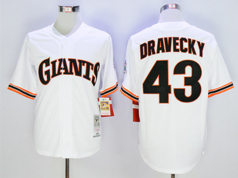 Dave Dravecky San Francisco Giants white Throwback jersey