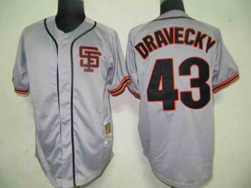 Dravecky San Francisco Giants grey jersey