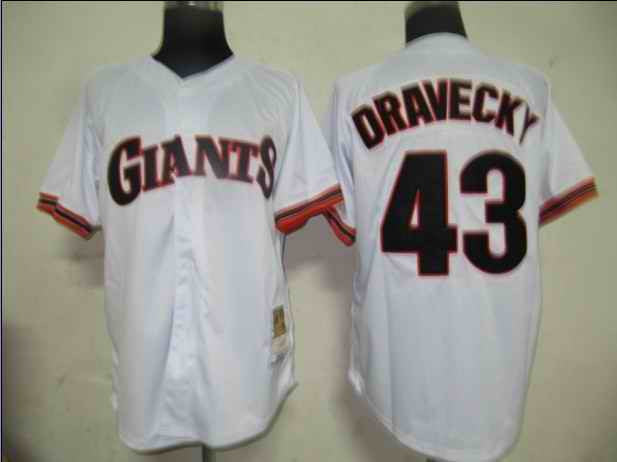 Dravecky San Francisco Giants white jersey