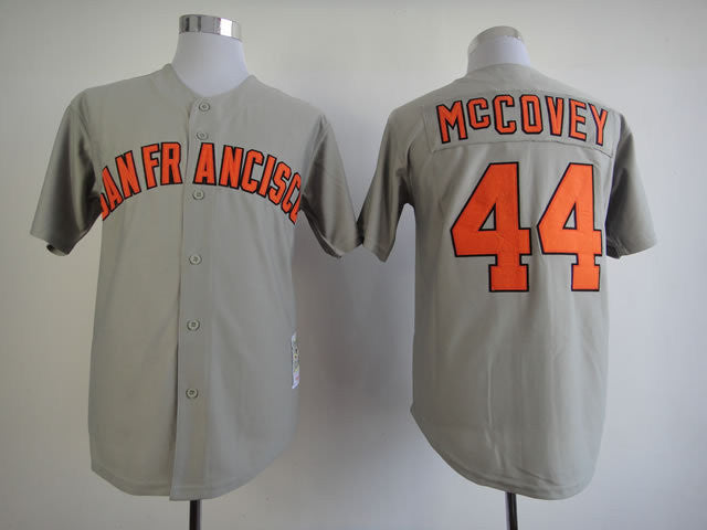 Willie McCovey San Francisco Giants grey jersey