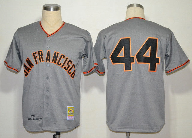 Willie McCovey San Francisco Giants grey jersey
