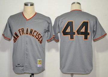 Willie McCovey San Francisco Giants grey jersey