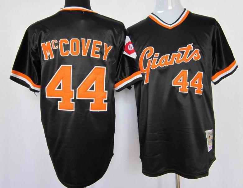 Willie McCovey San Francisco Giants black jersey