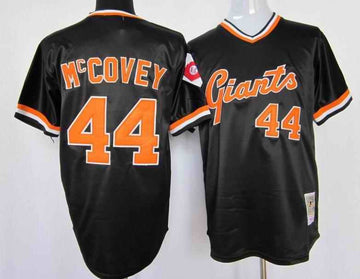 Willie McCovey San Francisco Giants black jersey
