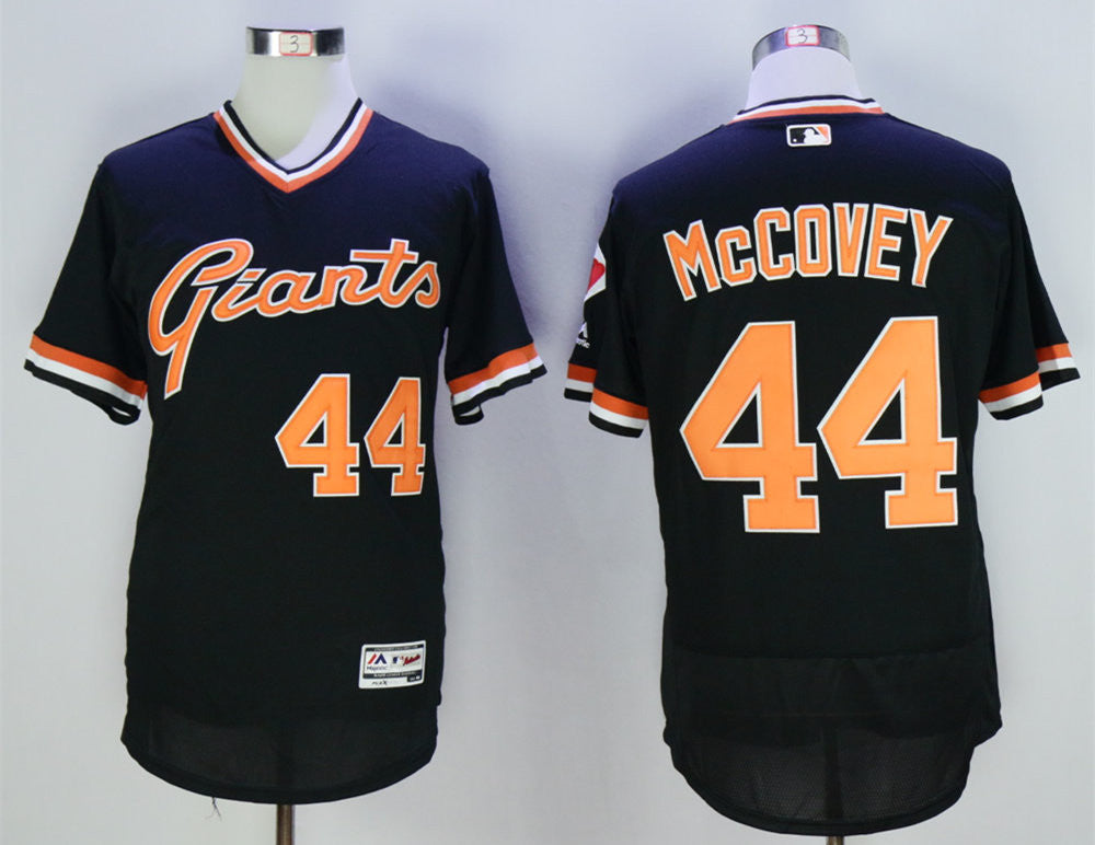 Willie McCovey San Francisco Giants black Throwback jersey