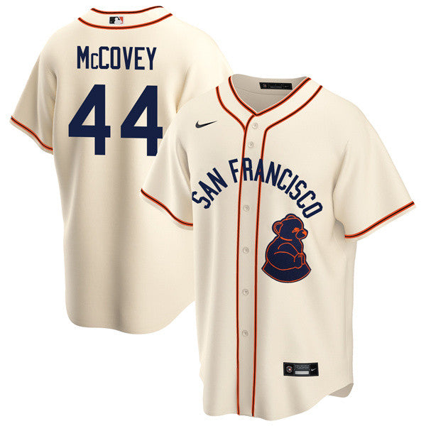 Willie McCovey San Francisco Giants cream Throwback jersey