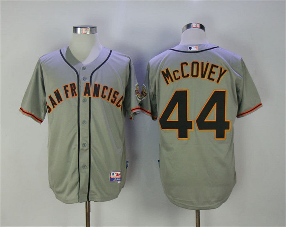 Willie McCovey San Francisco Giants grey jersey