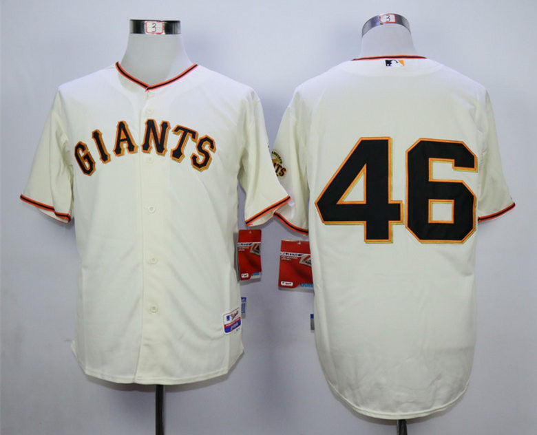 Santiago Casilla San Francisco Giants cream jersey