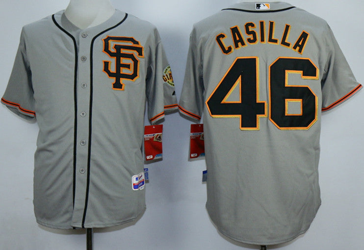 Santiago Casilla San Francisco Giants grey jersey
