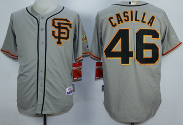 Santiago Casilla San Francisco Giants grey jersey