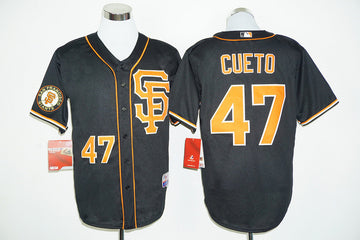 Johnny Cueto San Francisco Giants black jersey