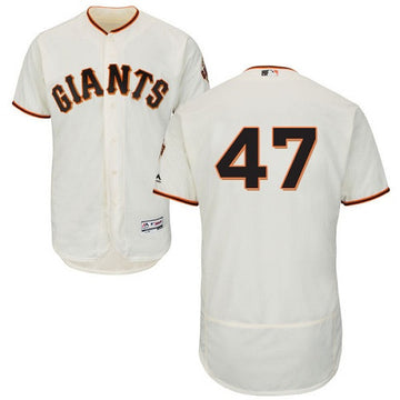 Johnny Cueto San Francisco Giants cream jersey