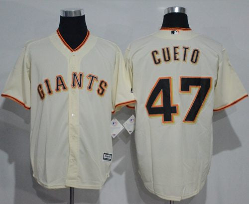Johnny Cueto San Francisco Giants cream jersey