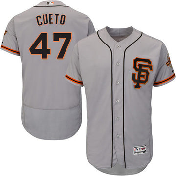 Johnny Cueto San Francisco Giants gray Road jersey