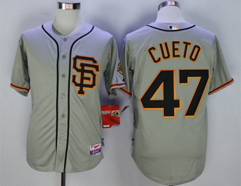 Johnny Cueto San Francisco Giants grey Road jersey