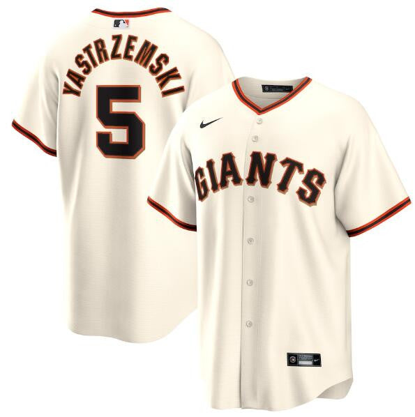 Mike Yastrzemski San Francisco Giants cream jersey