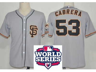 Cabrera San Francisco Giants grey jersey