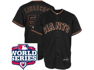 Lincecum San Francisco Giants black jersey