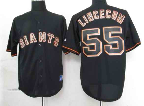Lincecum San Francisco Giants black Fashion jersey