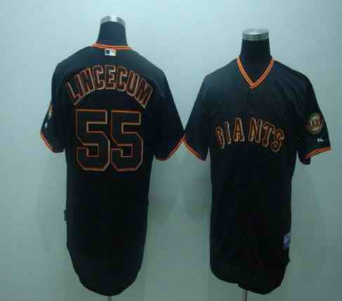 Lincecum San Francisco Giants black jersey