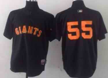 Lincecum Black San Francisco Giants orange jersey