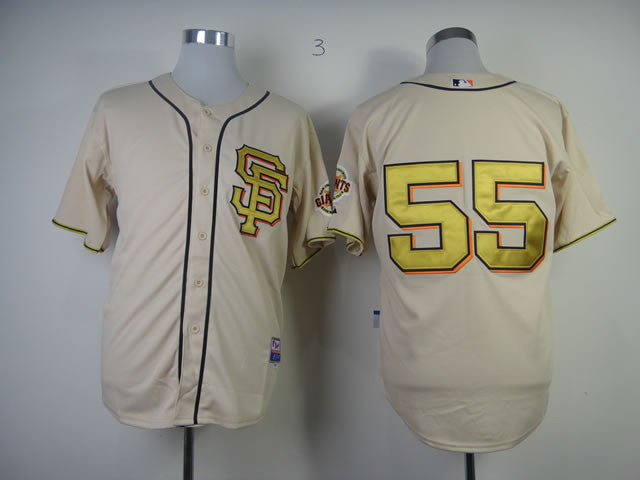 Lincecum San Francisco Giants cream jersey
