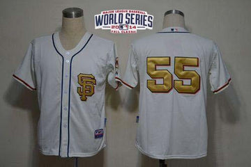 Lincecum White San Francisco Giants gold jersey