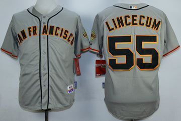 Tim Lincecum San Francisco Giants grey jersey