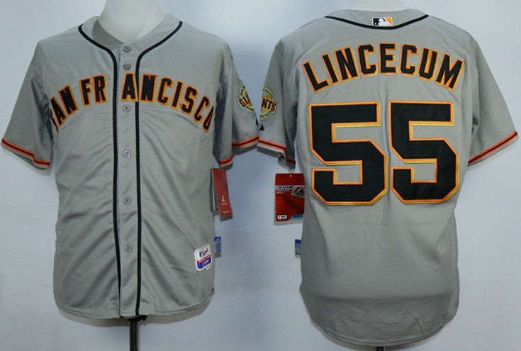 Tim Lincecum San Francisco Giants grey jersey