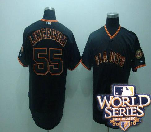 Tim Lincenum San Francisco Giants black jersey