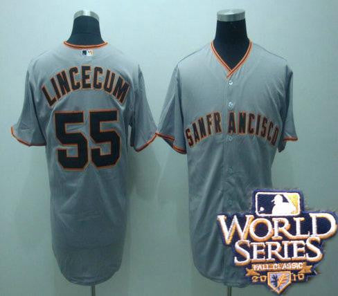 Tim Lincenum San Francisco Giants gray jersey