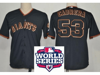 Cabrera San Francisco Giants black jersey